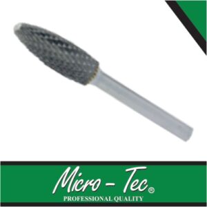 Micro-Tec Metric - Carbide Rotary Burr Flame Taper Shape H Double 12mm | RB067-D310