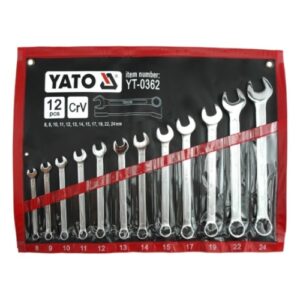 YATO 12 Pc Combination Spanner Set 8-24mm | YT-0362