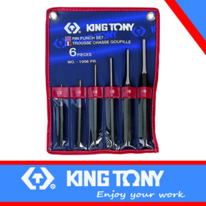 KING TONY PIN PUNCH SET 2 8mm 6 PC | 1006PR