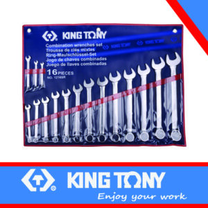 KING TONY WRENCH COMBINATION SET 16PC S.A.E (IMPERIAL) | 1216SR