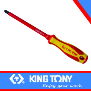 KING TONY SCREWDRIVER ELECTRICAL POZI #1X100MM VDE | 14780104
