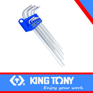 KING TONY ALLEN KEY SET EXTRA LONG 1.5   10MM 9PC METRIC | 20209MR