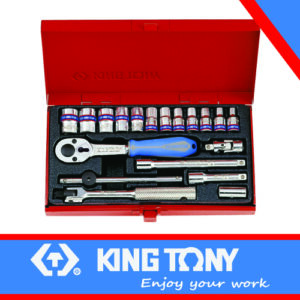 KING TONY SOCKET SET 1/4