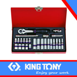 KING TONY SOCKET SET 1/4