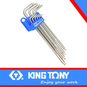 KING TONY TORX KEY SET 9PC L TYPE T10 T50 EXTRA LONG | 20319PR