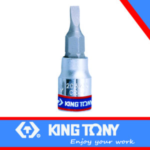 KING TONY SOCKET SLOTTED BIT 1/4