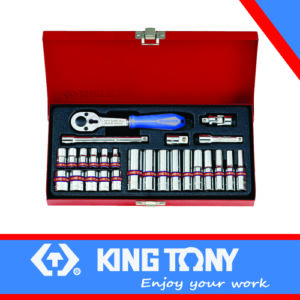 KING TONY SOCKET SET 1/4