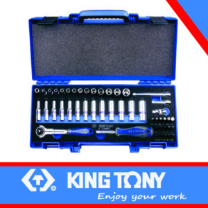 KING TONY SOCKET SET 1/4