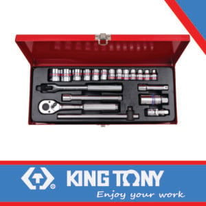 KING TONY SOCKET SET 3/8