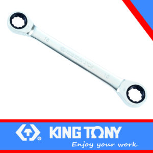 KING TONY SPANNER RATCHET TYPE DOUBLE RING 10 X 11MM | 37361011M