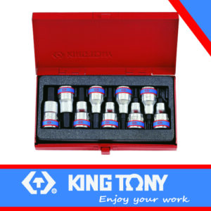 KING TONY SOCKET SET 9PC 1/2