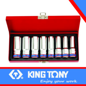 KING TONY SOCKET SET 8PC 1/2