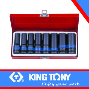 KING TONY SOCKET SET 8PC 1/2