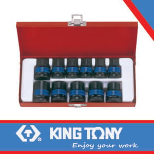 KING TONY SOCKET SET 11PC 1/2