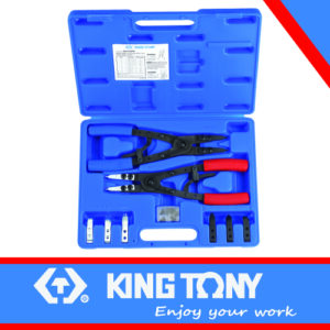 KING TONY PLIERS CIRCLIP 267MM INTERCHANGEABLE TIPS 15PC | 45115PP