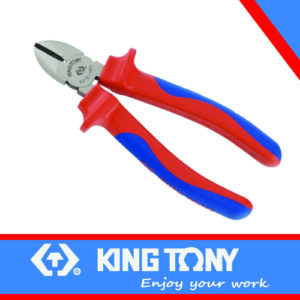 KING TONY PLIERS SIDE CUTTER 165MM VDE 1000V | 6216 06A