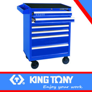 KING TONY TOOL TROLLEY BLUE 7 DRAW BALL BEARING SLIDES | 87434 7B B