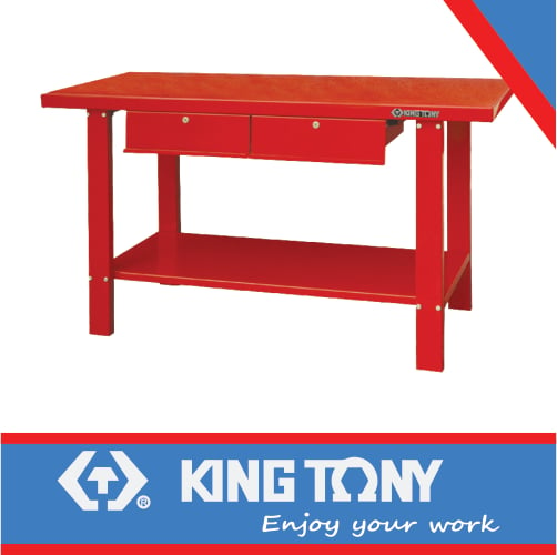 KING TONY WORKBENCH 2 DRAWER 1500mm RED | 87E02P91A