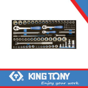 KING TONY SOCKET SET COMBINATION 1/4