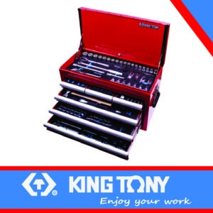 KING TONY TOOL CHEST SET COMBINATION METRIC 196 PIECES | 911 008MRV