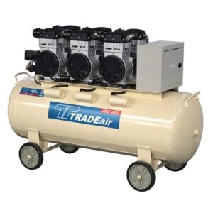 TRADEair 150L Silent Oil Free Compressor Direct Drive 4.4HP - 8Bar | MCFRC247