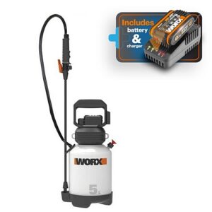 Worx 20V Cordless 5L Garden Sprayer + Battery & Charger | WG829E.9-BCSK