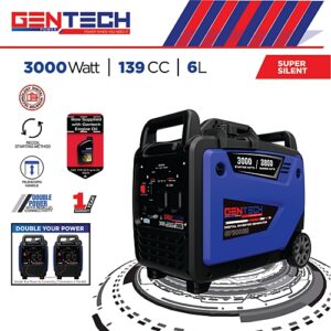 GP3000IS 3000W Digital Pure Sine Wave Petrol Inverter Generator | GEN1325