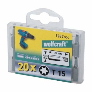 Wolfcraft 20 bits Solid Torx No 15 | WLF 1287000