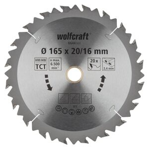 Wolfcraft TCT Circular Saw Blade, Brown Series, 130mm - 235mm