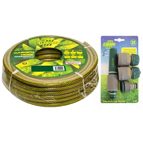 Lasher Hosepipe, With Fittings, 12mm x 20M | FG07000