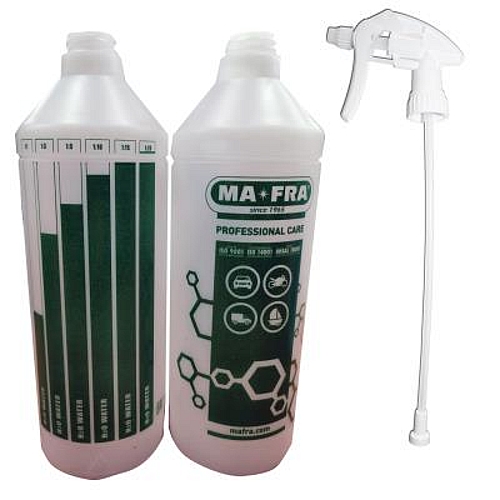 MA-FRA Green Plastic Spray Bottle, Including Trigger 1000ml (0598) | MF28G