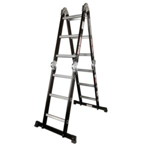 TRADEquip Multifunction Ladder, Matt Black, 3.1M | TOOL1258