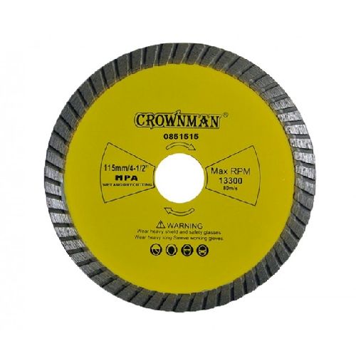 Crownman Diamond cutting disc 115mm Turbo Wave (851515)