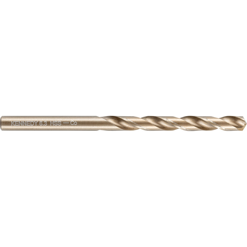 HSS-Co Jobber Drill Bit, Normal Helix, Bronze Oxide, 6.3mm | KEN0261260K