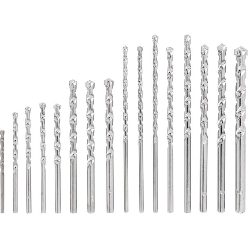 16Pc TCT Rotary Masonry Drill Bit Set, Straight, 6-13mm | KEN0555320K