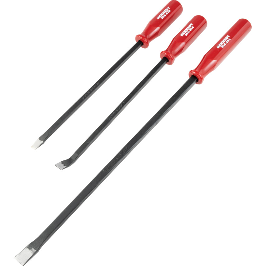 Kennedy 3Pc Straight & Curved-Blade Plastic Handled Pry Bar Set | KEN5058330K