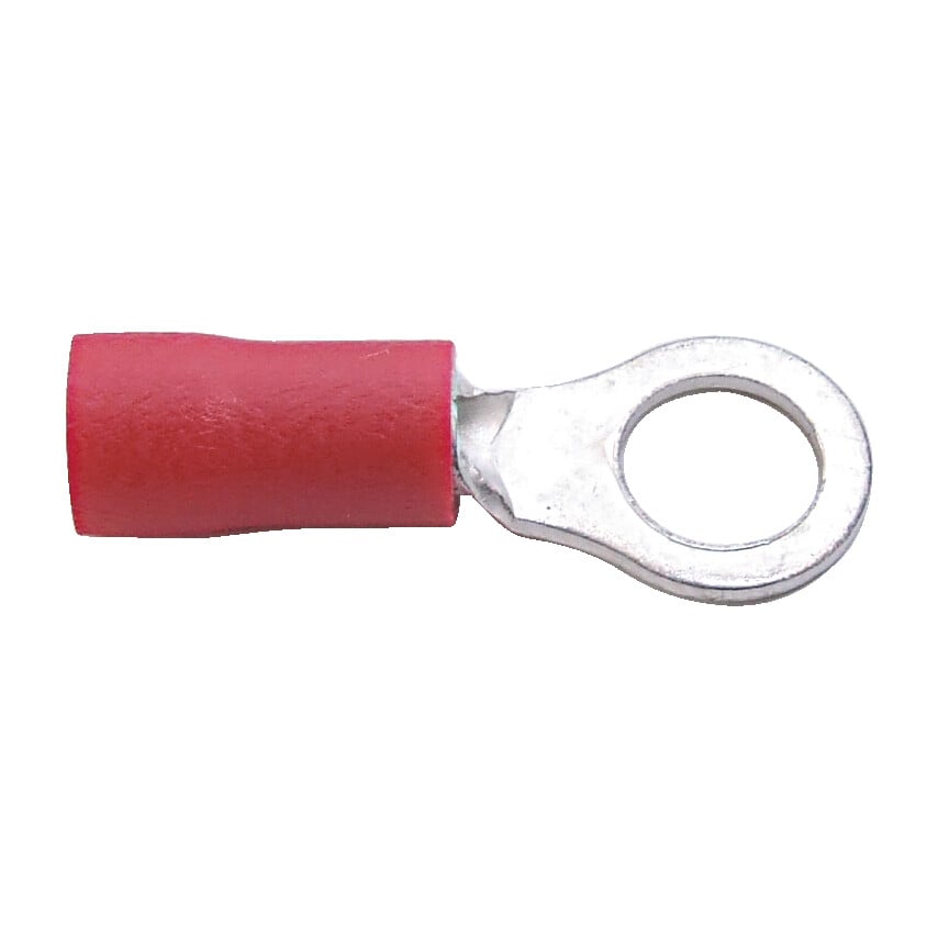 Kennedy 5mm Ring Connector Terminal-Red (100) | KEN5152430K