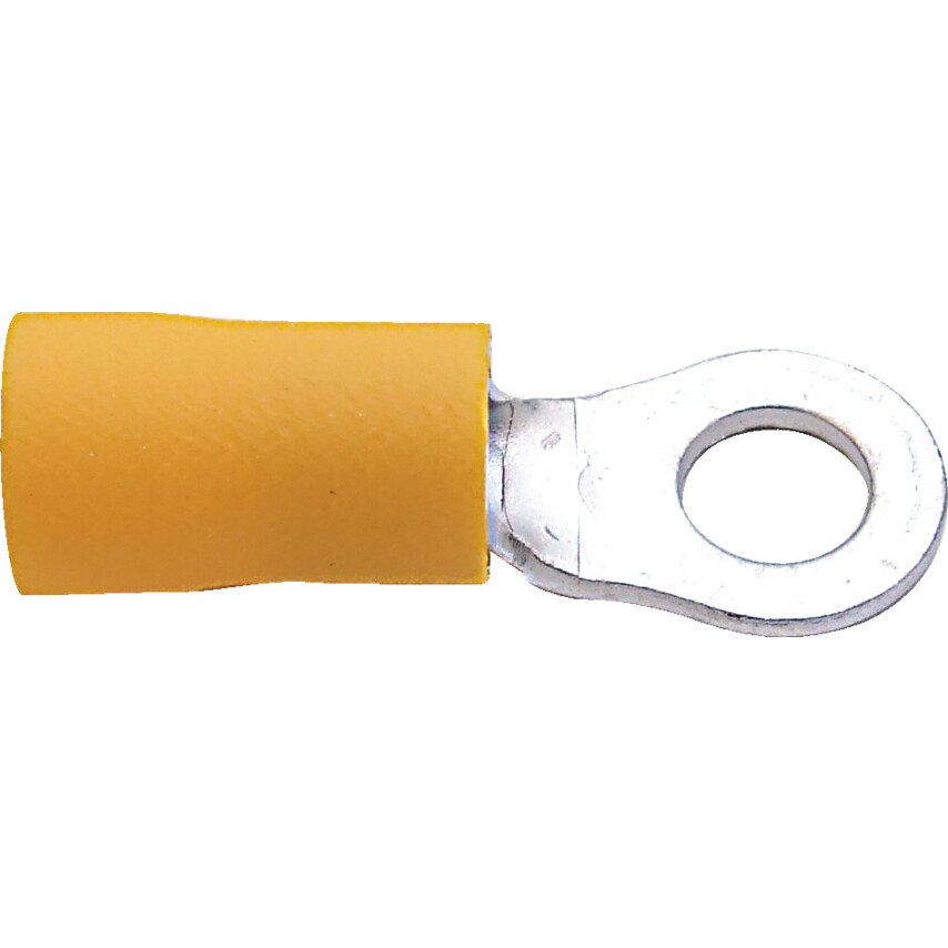 Kennedy 6mm Ring Connector Terminal-Yellow (100) | KEN5152640K