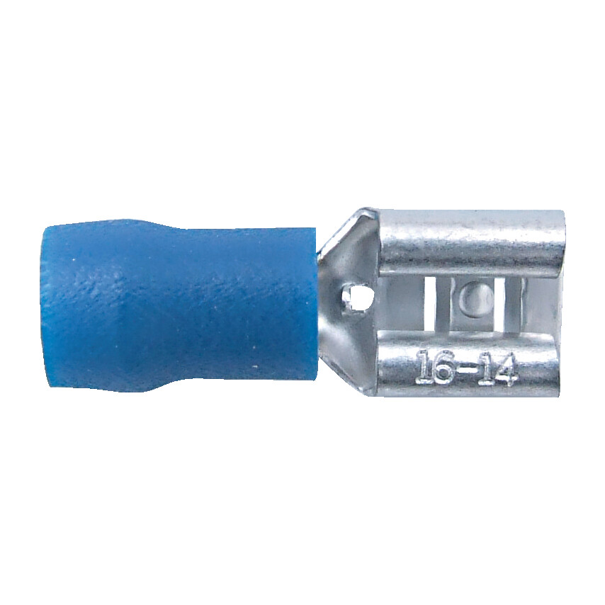 Kennedy 6.3mm Push-On Female Tab Connector Terminal-Blue (100) | KEN5153010K