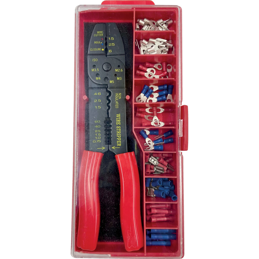 Kennedy 100Pc Multi-Purpose Crimping Tool Kit, 1.5-16mm ² | KEN5155090K