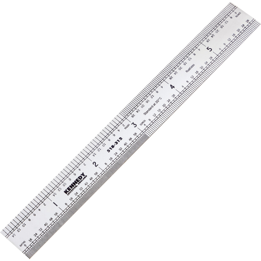 Engineer's Rule, Square End, Rigid Blade, 150mm (6