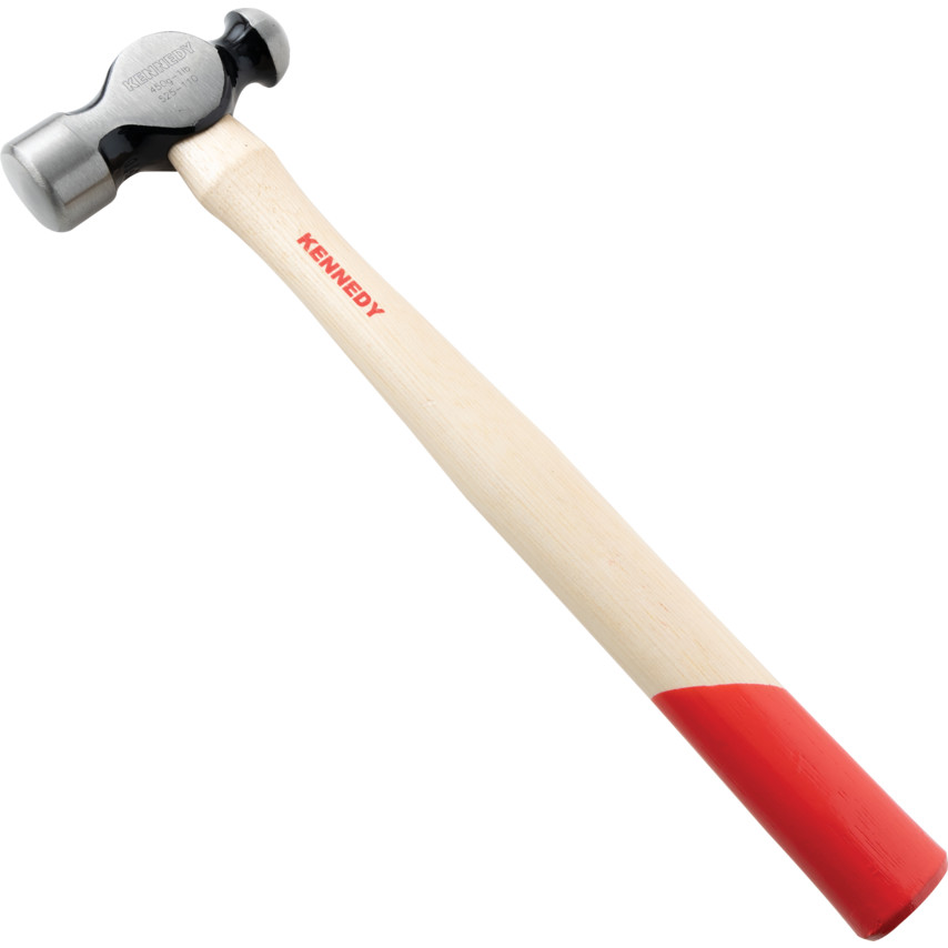 Ball Pein Hammer, Hardwood Shaft, 350mm, 450g (1lb) | KEN5251100K