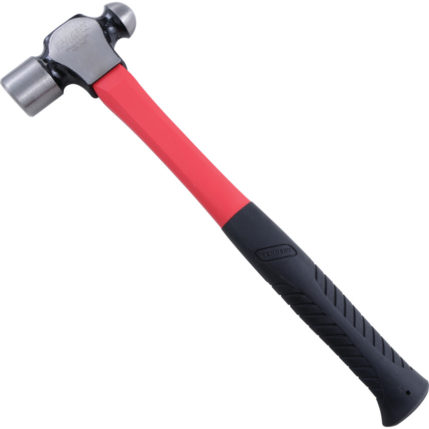 Ball Pein Hammer, Fibreglass Shaft, 400mm, 680g (1-1/2lb) | KEN5253470K