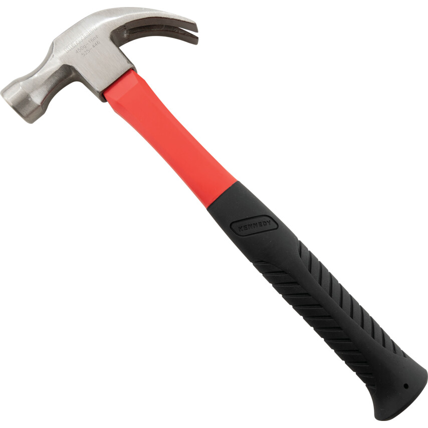 Claw Hammer, Fibreglass Shaft, 330mm, 450g (16oz) | KEN5254460K