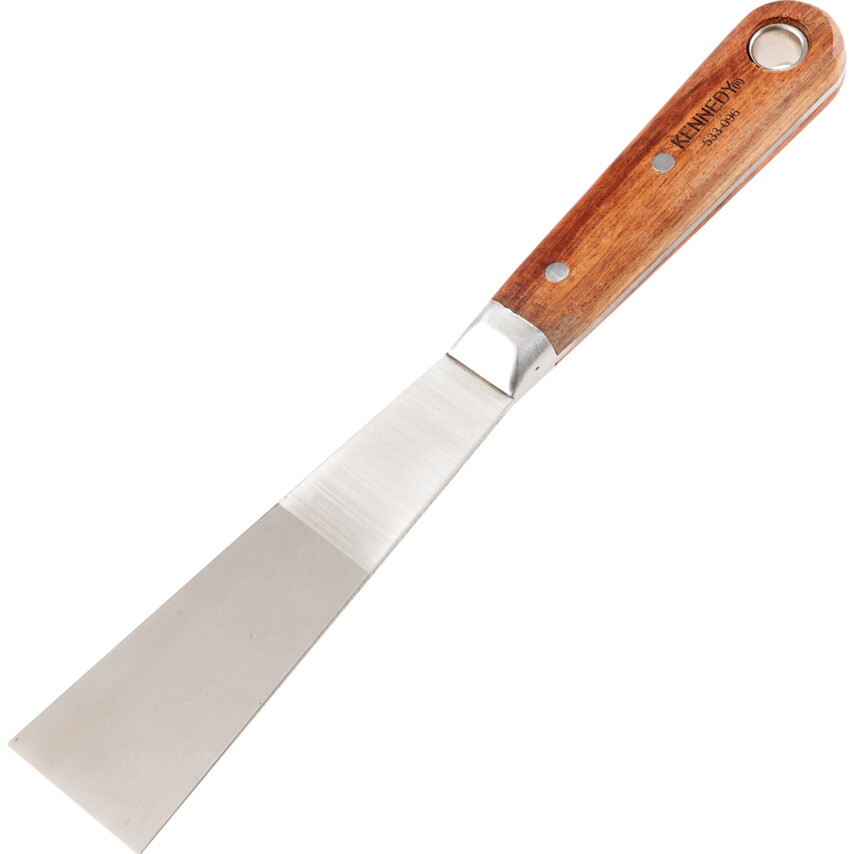 Kennedy 38x115mm Chisel Point Putty Knife, Scale Tang, Rosewood Handle | KEN5330960K