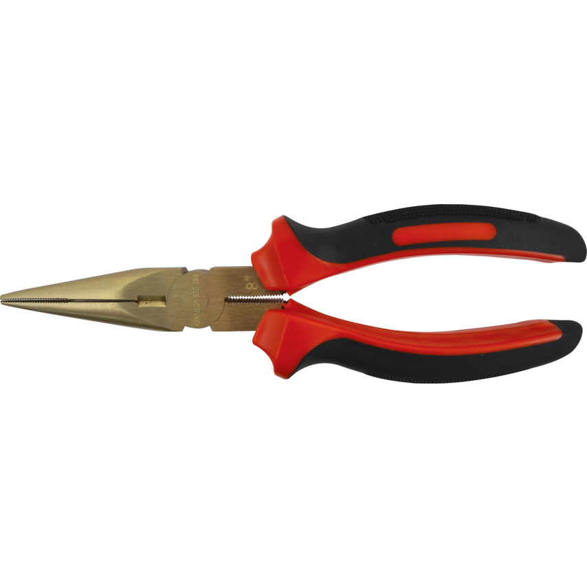 Kennedy-Pro 200mm Anti-Spark Long Nose Pliers, Al-Br | KEN5753880K