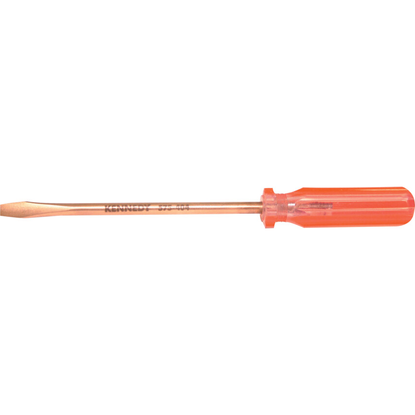 Kennedy-Pro Anti-Spark Slotted Screwdriver 6x100mm, Al-Br | KEN5754020K