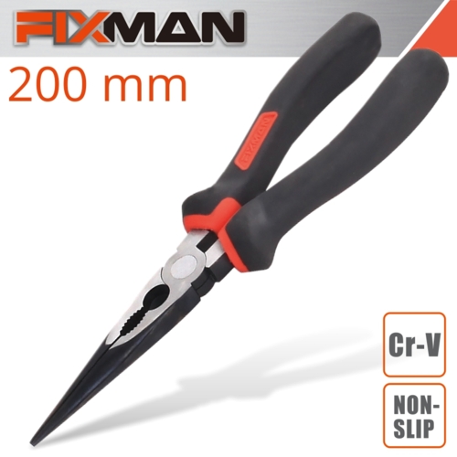 Fixman 200mm Industrial Long Nose Pliers | FIX A0305