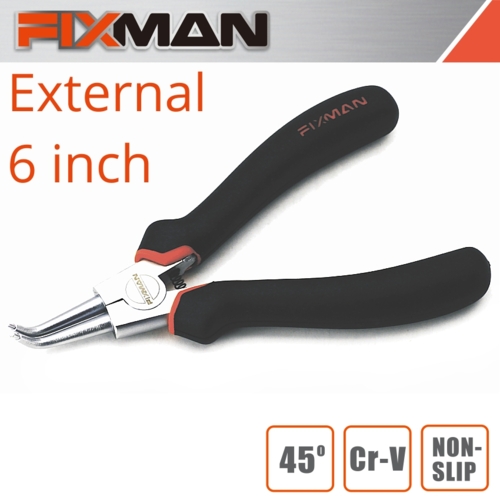 Fixman 150mm External Circlip Pliers, 45 Deg. | FIX A1001