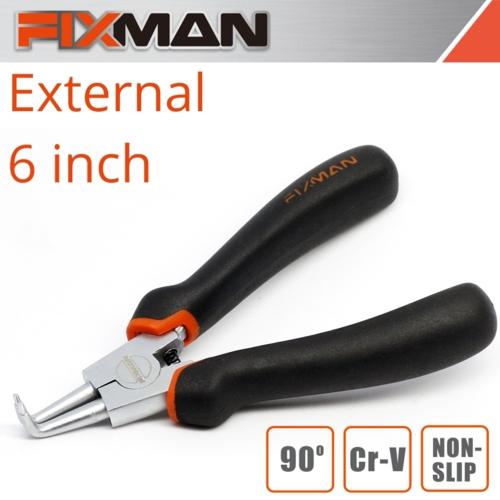 Fixman 150mm External Circlip Pliers, 90 Deg. | FIX A1101